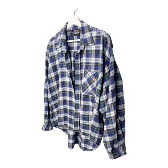 VINTAGE DISNEY ORIGINALS Plaid Long Sleeve Shirt | XL - Picture 2 of 7